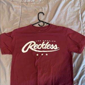 Reckless Maroon Short Sleeve